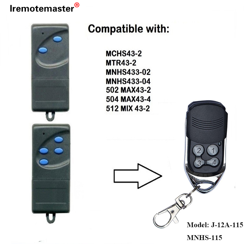 No 502 MAX43-2, 504 MAX43-4 Hoʻololi i kahi mamao 433,92mhz ka hale kaʻa kaʻa kaʻa mamao.